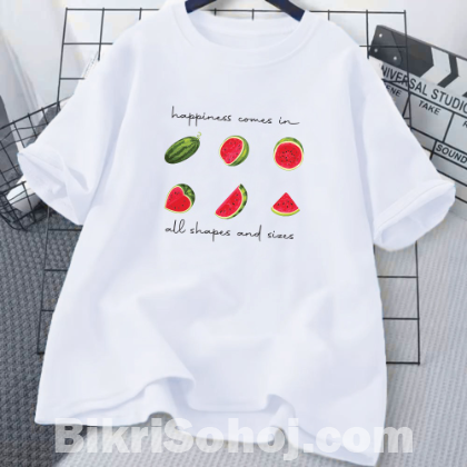 Drop Shoulder Ladies T-shirt